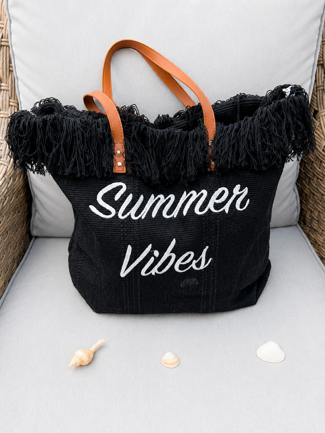 Summer Vibes Fringe Tote
