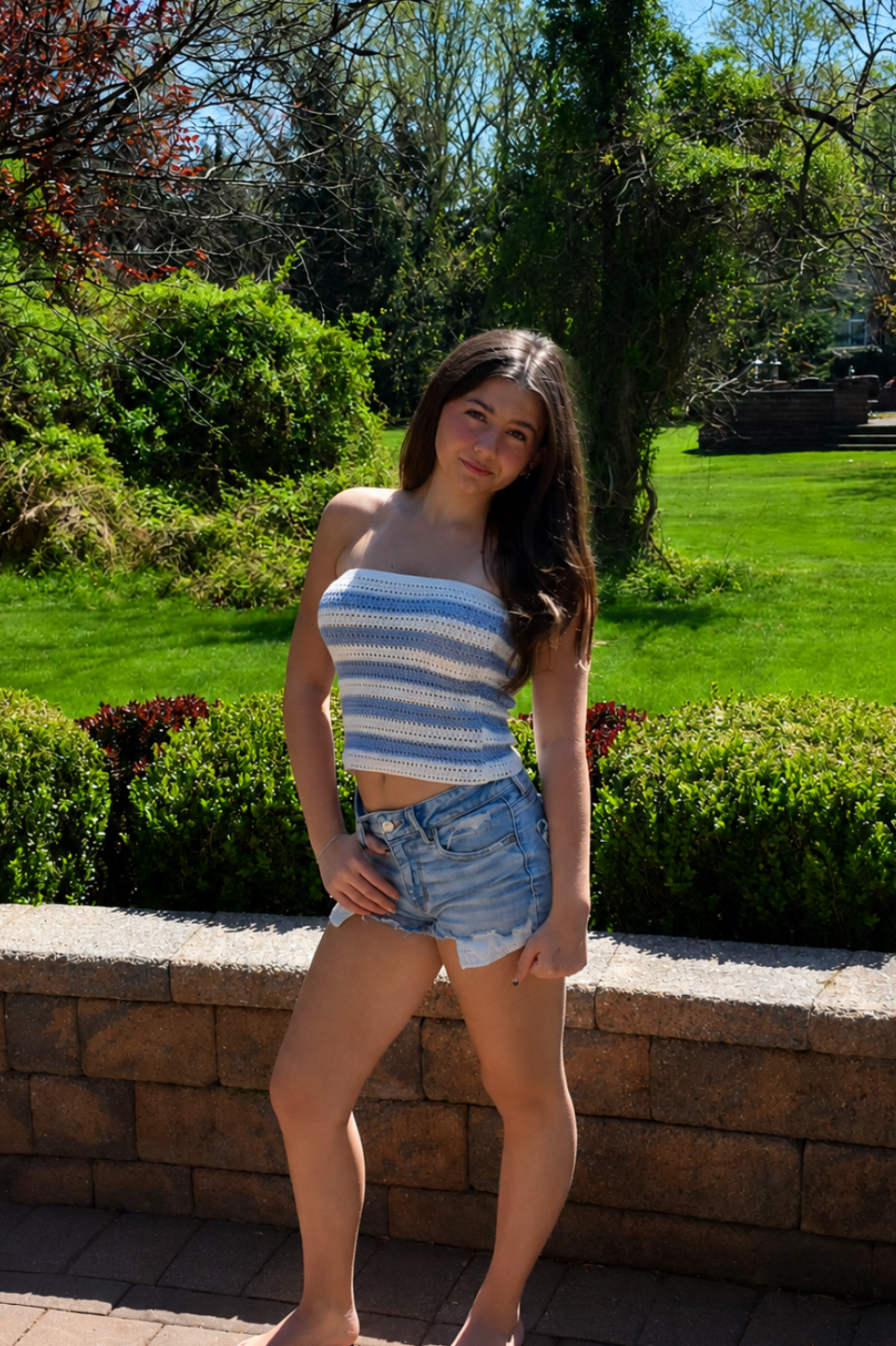 Saltwater Stripe Tube Top