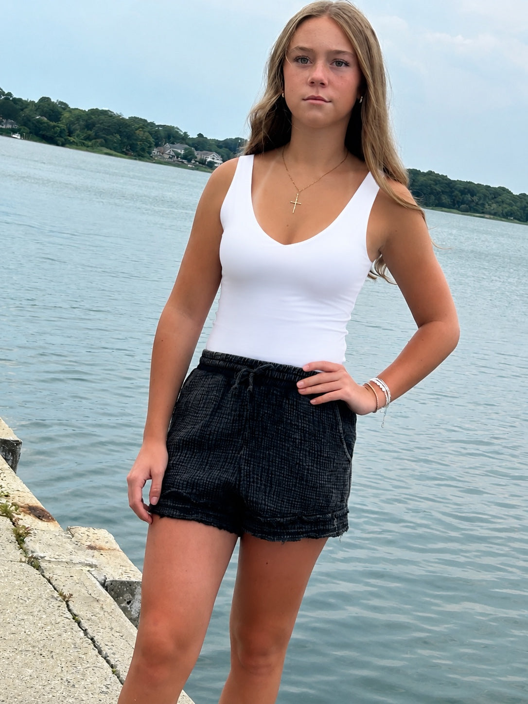 Off Duty Gauze Shorts