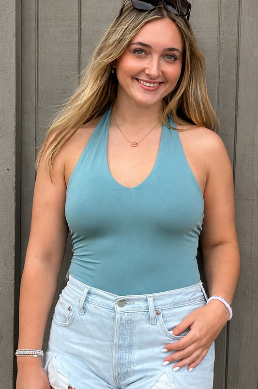 Ocean Tide Halter Bodysuit